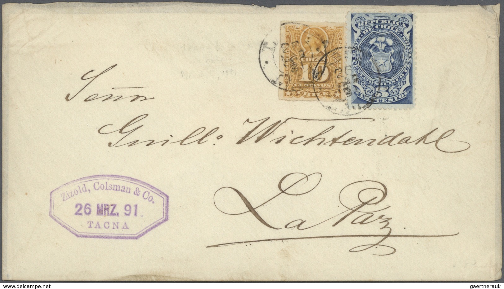 Br/GA Chile: 1891/1913, FISCALS POSTALLY USED, Collection Of 34 Covers/stationeries Bearing Fiscals Stamps - Chili