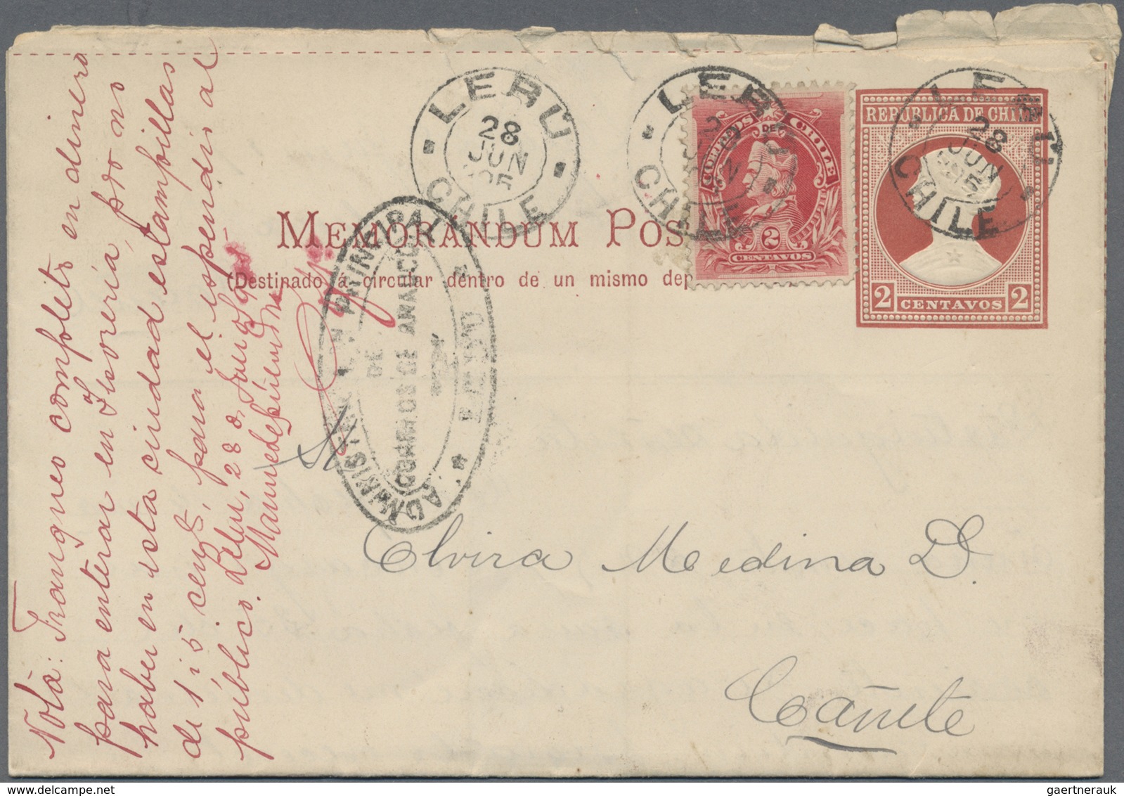 Br/GA Chile: 1900/1990 (ca.), Collection Of Almost 600 Entires, Showing A Good Range Of Early To Modern It - Chili