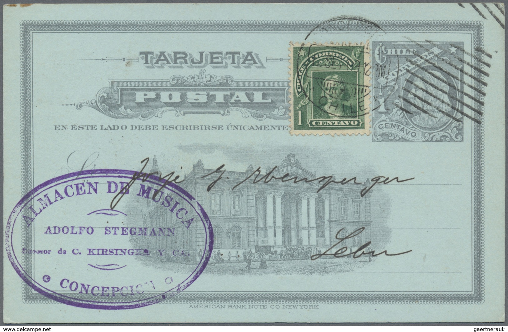 Br/GA Chile: 1900/1990 (ca.), collection of almost 600 entires, showing a good range of early to modern it