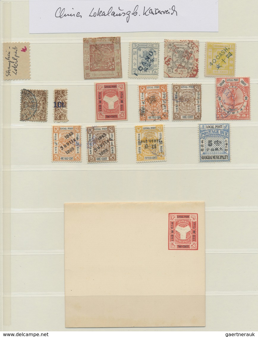 */(*)/O China: 1878/1949, Mint And Used Collection On Schaubek Hingeless Pages In Schaubek Binder Inc. Large - Autres & Non Classés