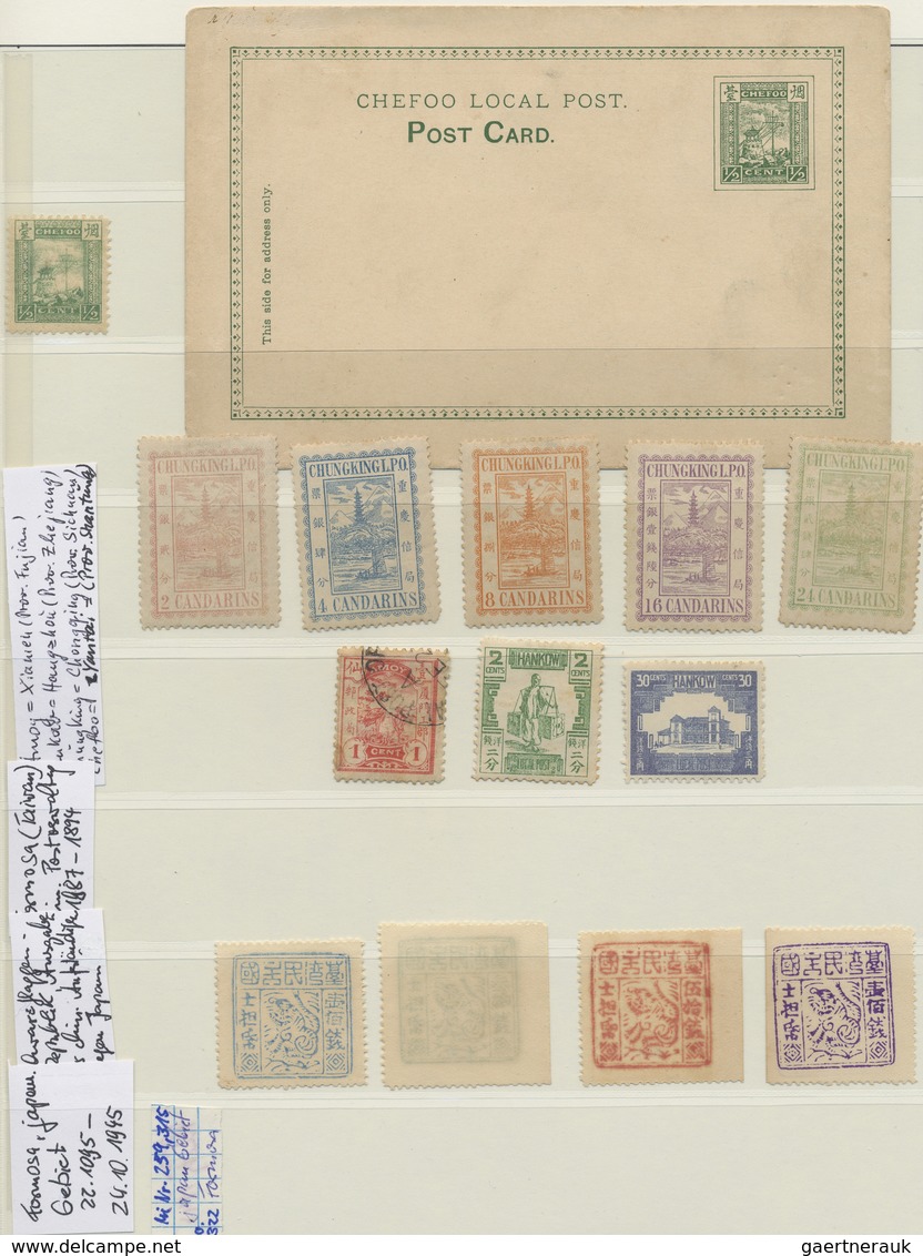 */(*)/O China: 1878/1949, Mint And Used Collection On Schaubek Hingeless Pages In Schaubek Binder Inc. Large - Autres & Non Classés