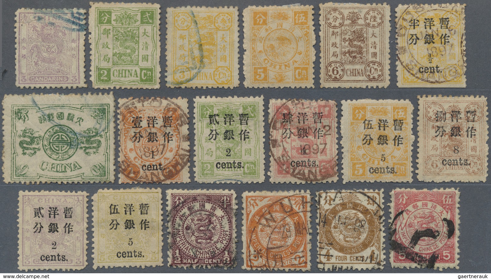 */(*)/O/Brfst China: 1885/1950 (ca.), Mint And Mainly Used Collection Mounted In Old  "Stamp Album" From Pre-WII G - Autres & Non Classés