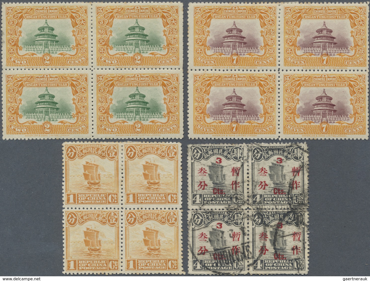 */(*)/O/Brfst China: 1885/1950 (ca.), Mint And Mainly Used Collection Mounted In Old  "Stamp Album" From Pre-WII G - Autres & Non Classés