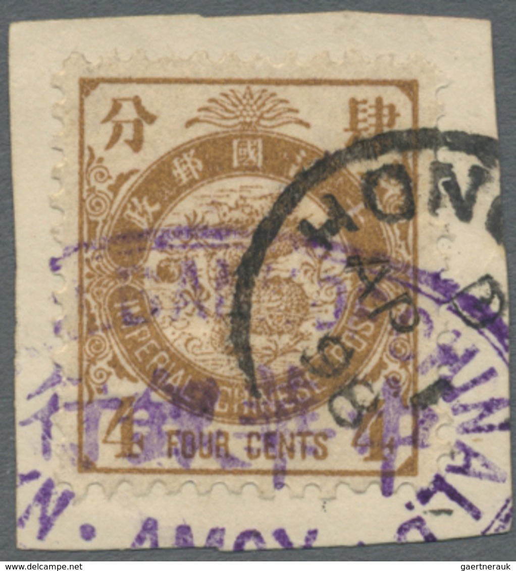 Br China: 1894/1941: Lot with 36 envelopes, picture postcards and postal stationeries as well as 2 used
