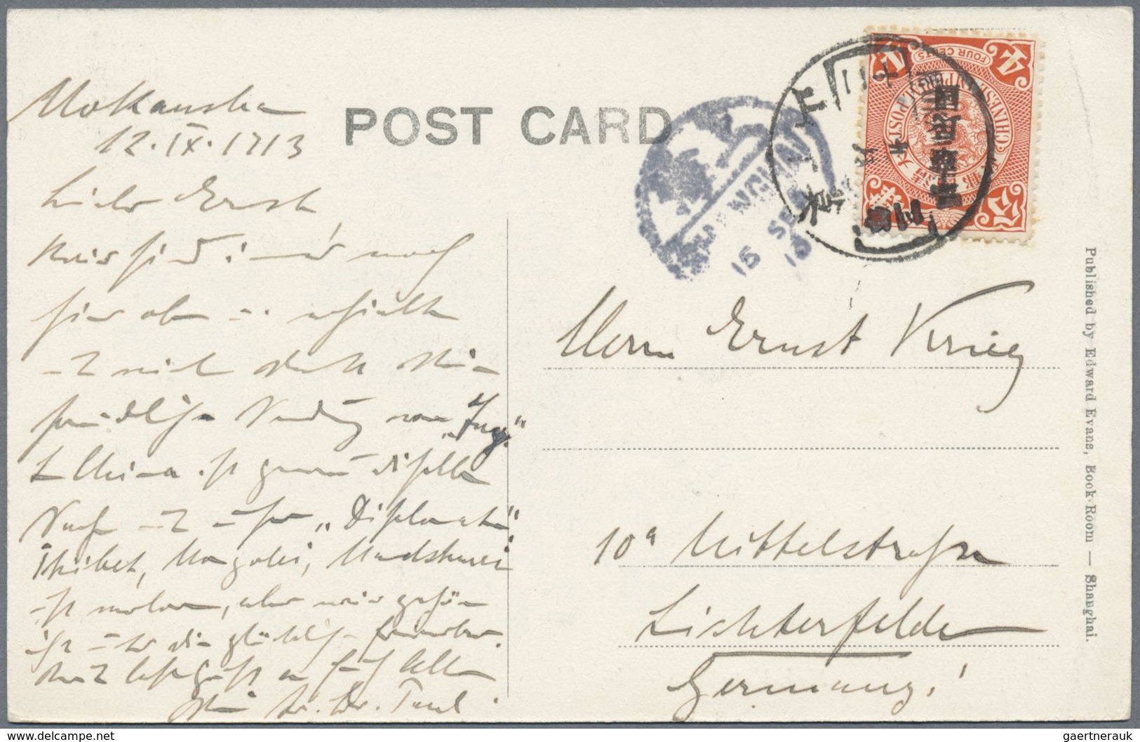 GA/Br China: 1897/1937, lot stationery mint and mostly used (6) resp. covers/franked ppc (8). Also Singapo