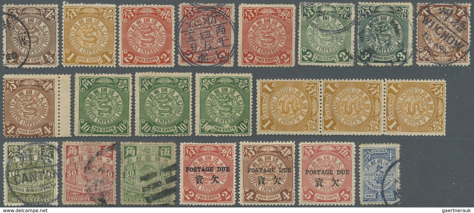 */(*)/O/Br China: 1898/1962 (ca.), Mint And Predominantly Used On Stock Cards And In Bag. Includes PR China S/s - Autres & Non Classés