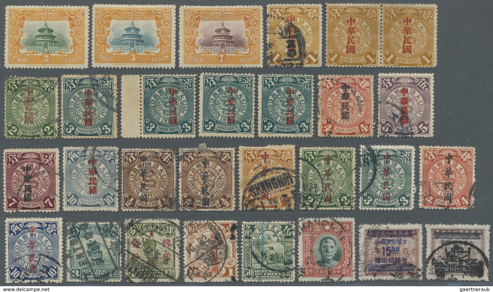 */(*)/O/Br China: 1898/1962 (ca.), Mint And Predominantly Used On Stock Cards And In Bag. Includes PR China S/s - Autres & Non Classés