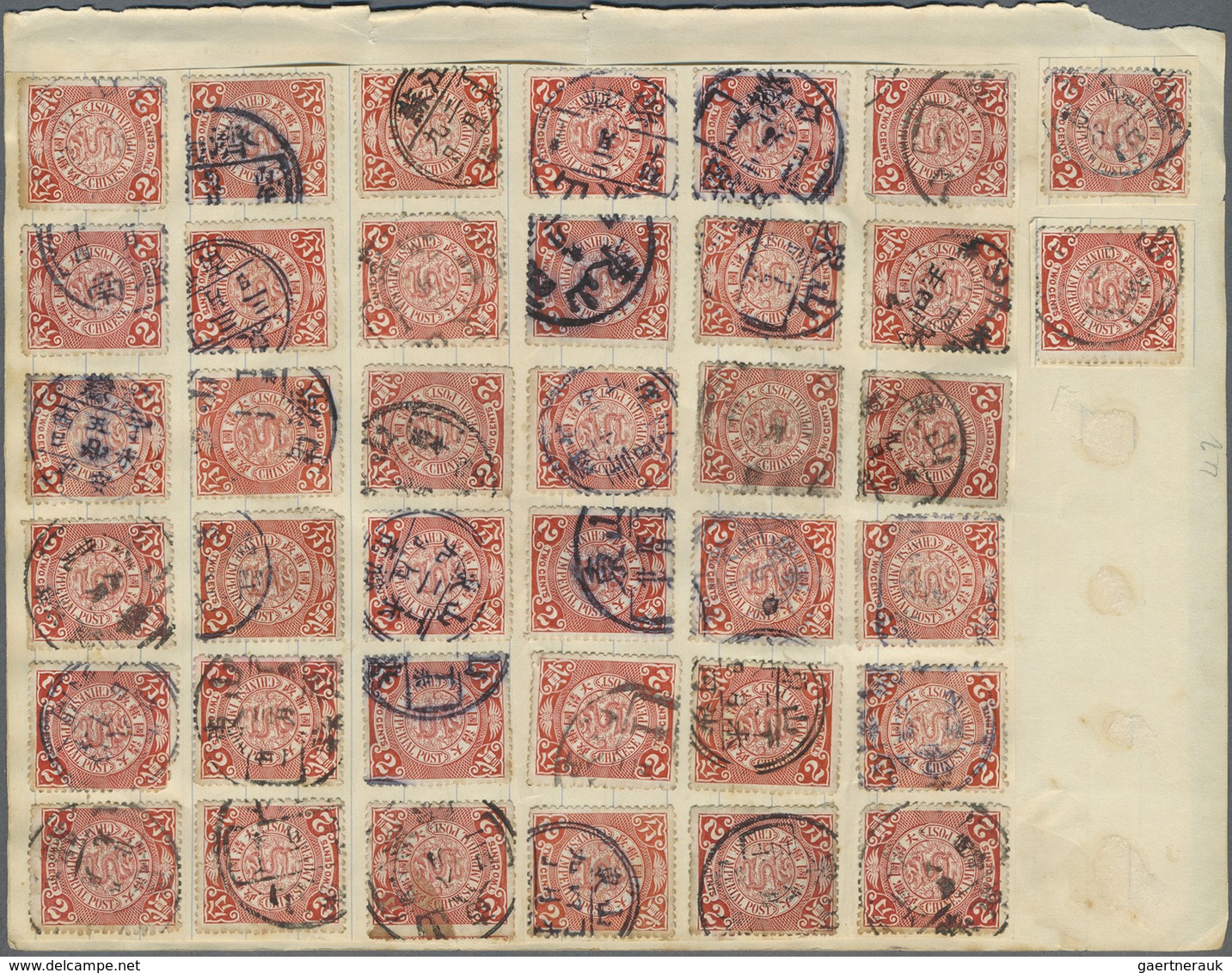 O China: 1898/1930 (ca.), 200+ Used, Mainly Coiling Dragons 1 C./4 C. From Places In Shantung Or Chihl - Autres & Non Classés