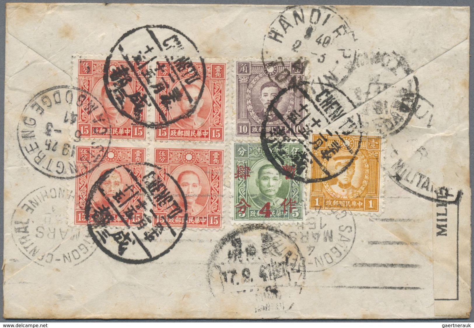 Br/Brfst China: 1902/42, Covers (11), Ppc (6, Two Real Used, Otherwise Cto Viewside) And Two Pieces. Inc. 194 - Autres & Non Classés