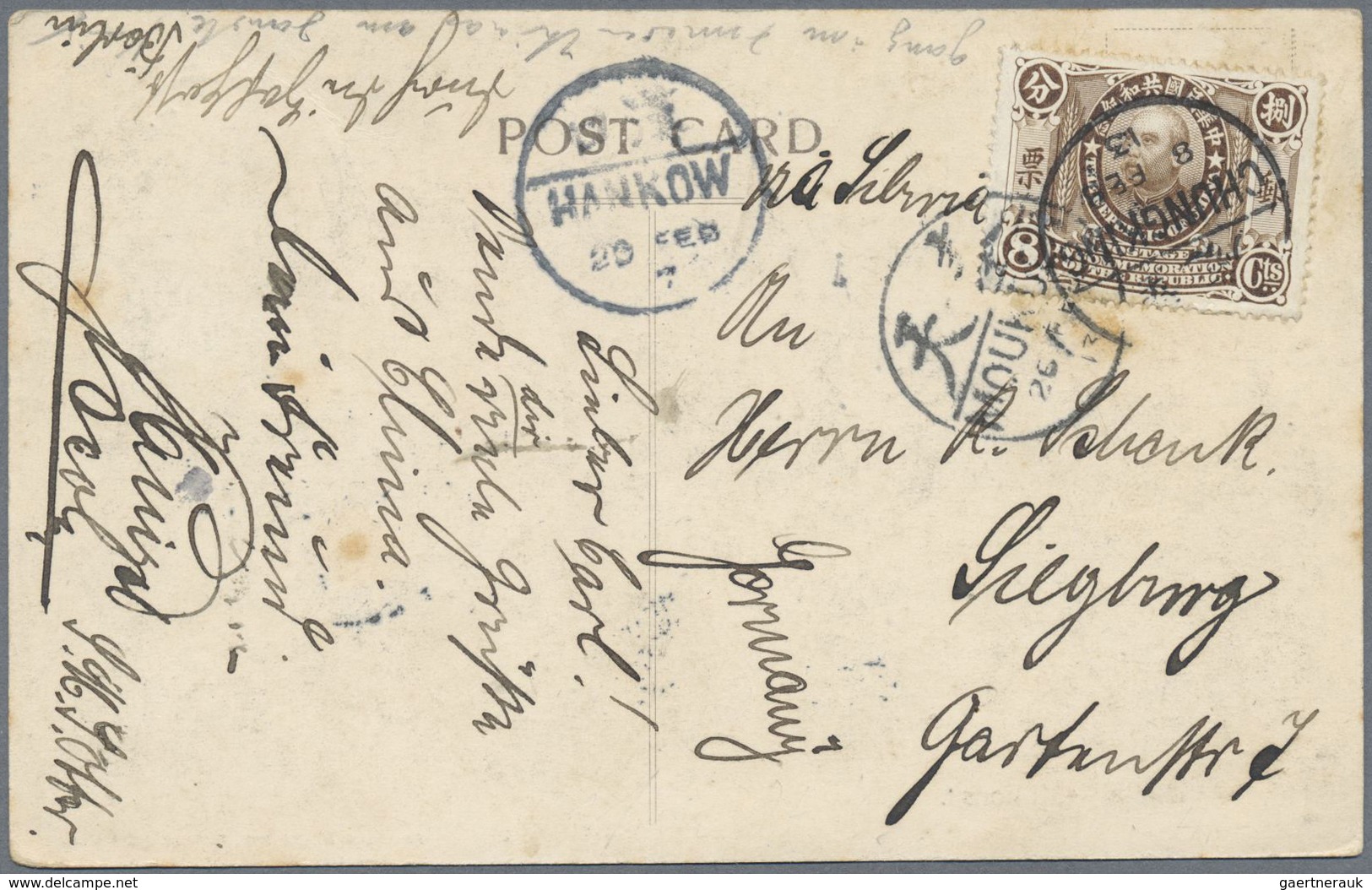 Br/ China: 1912/30, Covers (8), Used Ppc (3) With Junk Issues (mostly) And/or Commemoratives. Total 11 I - Autres & Non Classés