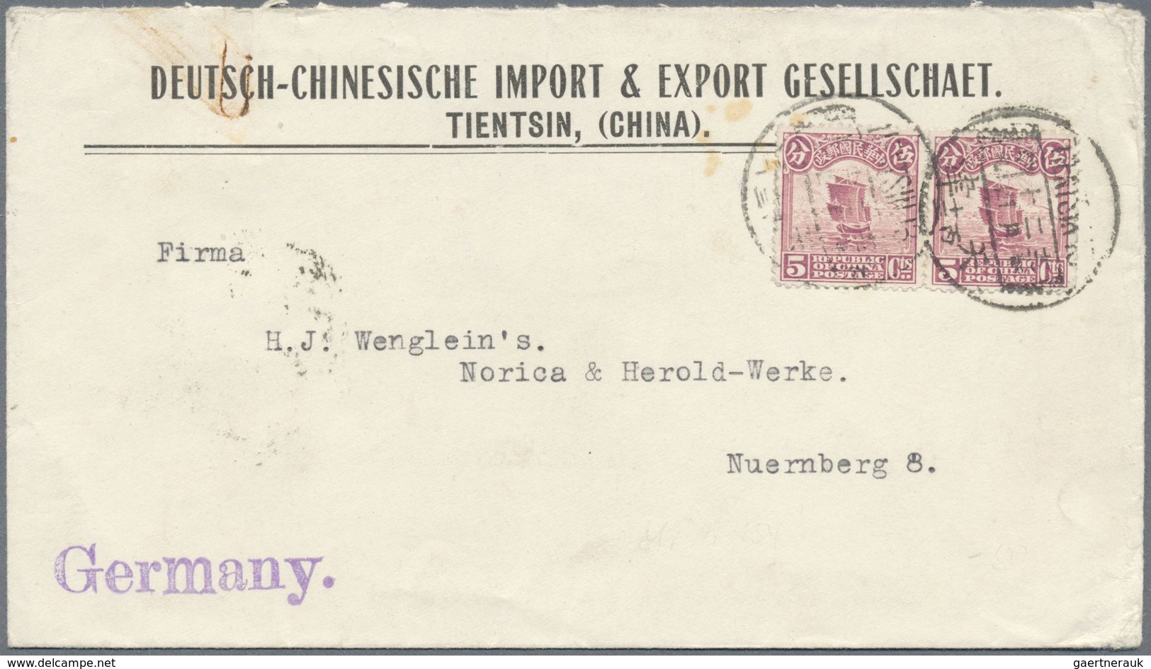 Br/ China: 1912/30, Covers (8), Used Ppc (3) With Junk Issues (mostly) And/or Commemoratives. Total 11 I - Autres & Non Classés