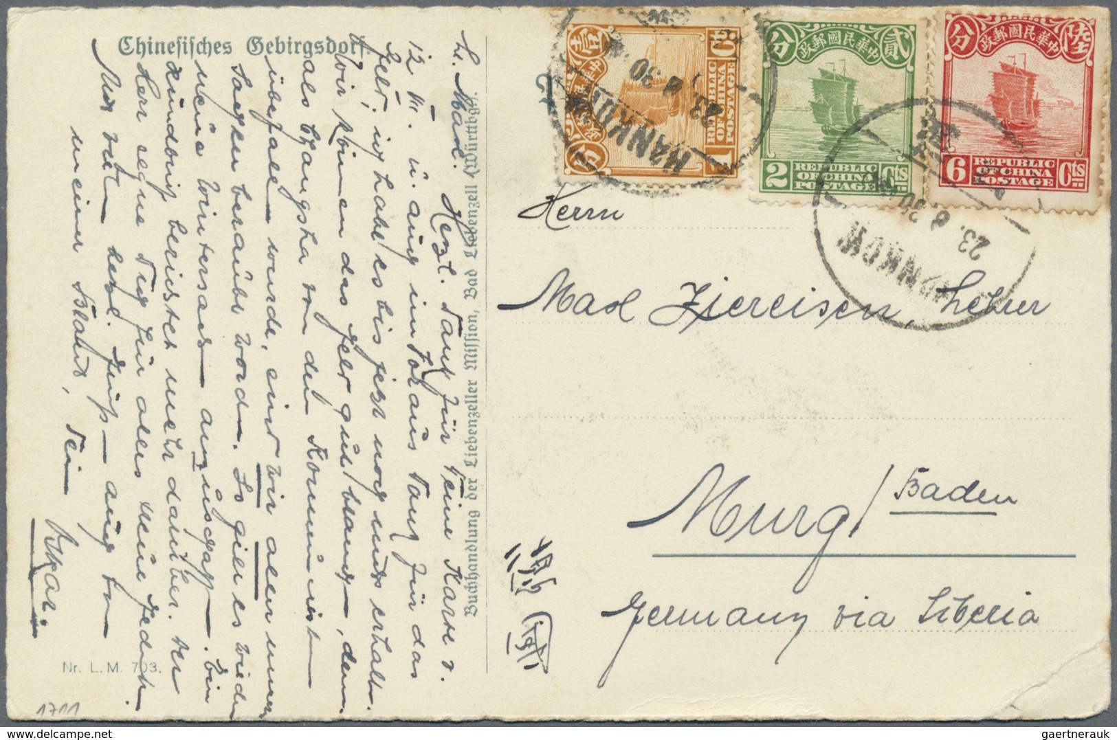 Br/ China: 1914/97, 32 Covers/used Ppc Inc. 7 Pre-1949, Ia. O. Manchuko 1939 Registered From "Tsitsikar" - Autres & Non Classés