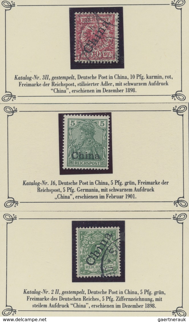 /*/O China - Fremde Postanstalten / Foreign Offices: Germany, 1897/1908 (ca.), Four Ppc At The 5 Pf., 10 - Autres & Non Classés