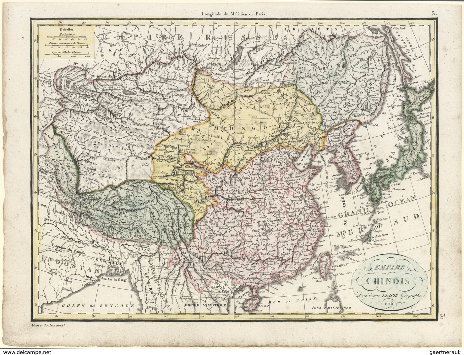 China - Besonderheiten: 1668/1934, Three Copper Engravings: "Faesan" And "Kiangsi" (Nieuhof, Amsterd - Autres & Non Classés