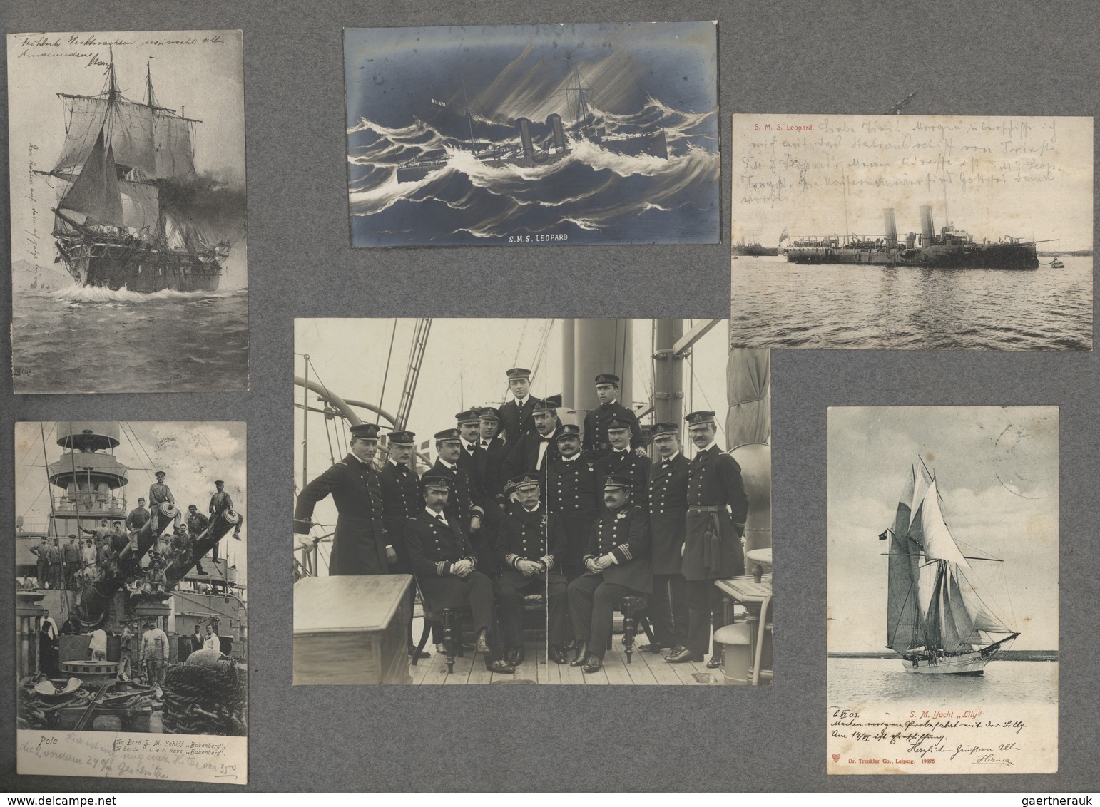 China - Besonderheiten: 1908/1909 (ca): Photoalbum  Of The Visit Of The Austrian KuK SMS Leopard In - Autres & Non Classés