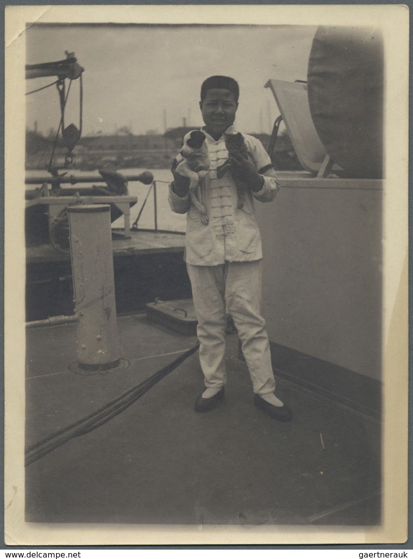 China - Besonderheiten: 1910/1914: 70 Photos Taken On Board Of A German Armed River Boat SMS Otter I - Autres & Non Classés