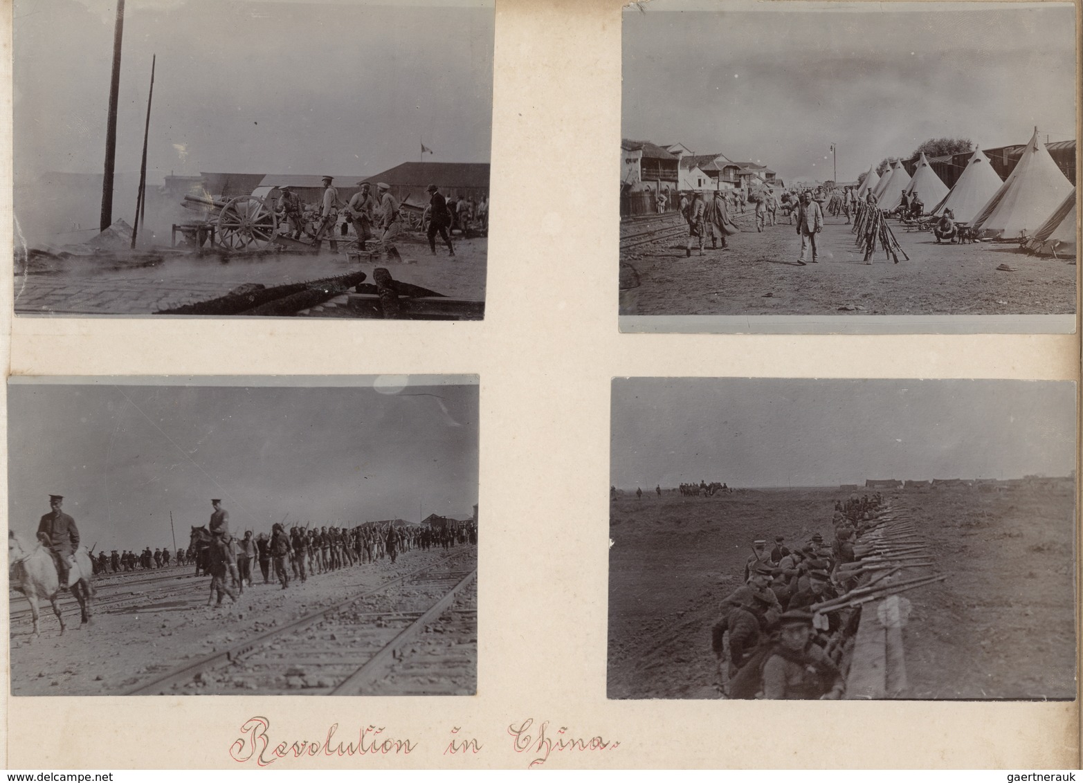 China - Besonderheiten:  1913/1918 (ca): lacquer album of a German POW in China with 152 photos. The