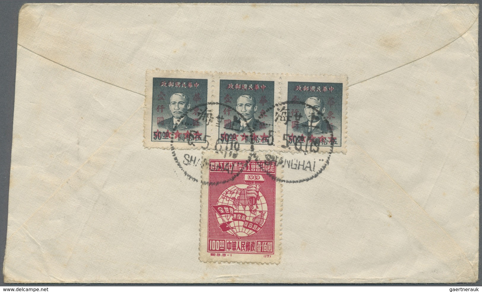 Br/GA China - Volksrepublik: 1910/1970 (ca.), Lot Of 49 Covers/cards (incl. Some Kiauchou, Portuguese Maca - Autres & Non Classés