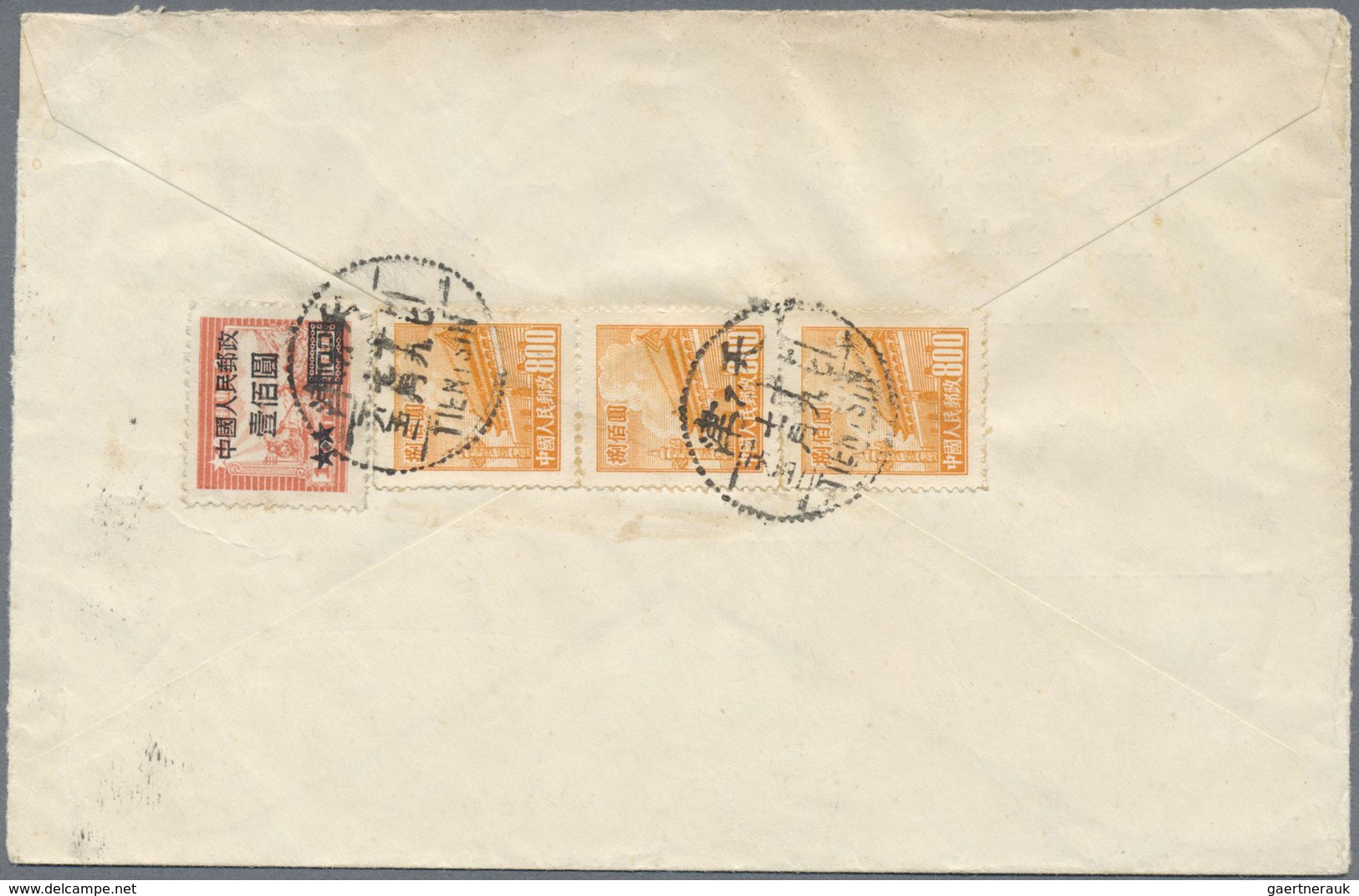 Br China - Volksrepublik: 1950/62, Airmail Covers (7), Six To Switzerland And One To Denmark. - Autres & Non Classés