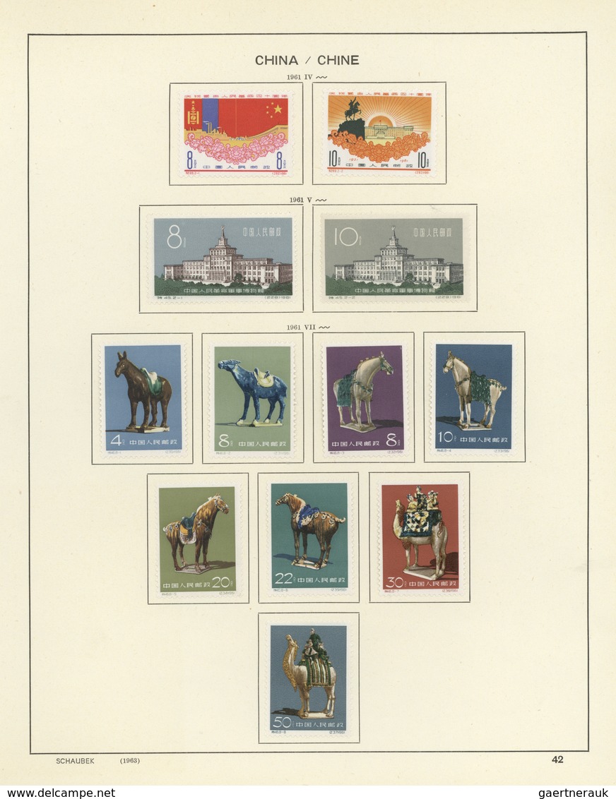 */O China - Volksrepublik: 1959/1964, Useful Collection With Mint Sets Lightly Mounted On Leaves. Contai - Autres & Non Classés