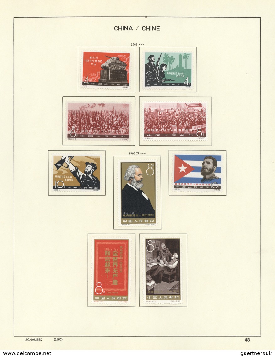 */O China - Volksrepublik: 1959/1964, Useful Collection With Mint Sets Lightly Mounted On Leaves. Contai - Autres & Non Classés