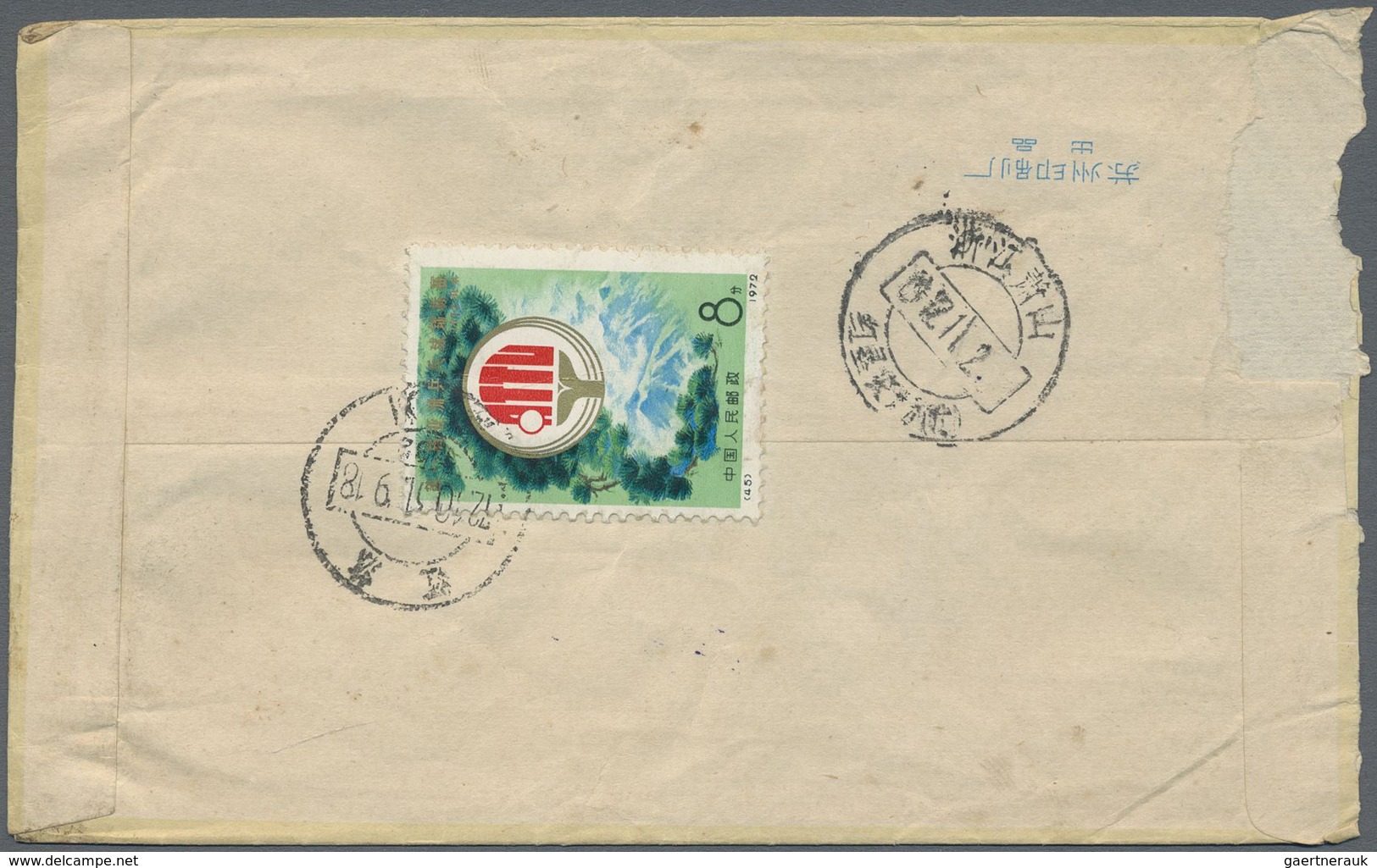 Br China - Volksrepublik: 1967/70, Single Franks On Inland Covers (9), Also N7 Pair And Theses (I) 8 F. - Autres & Non Classés