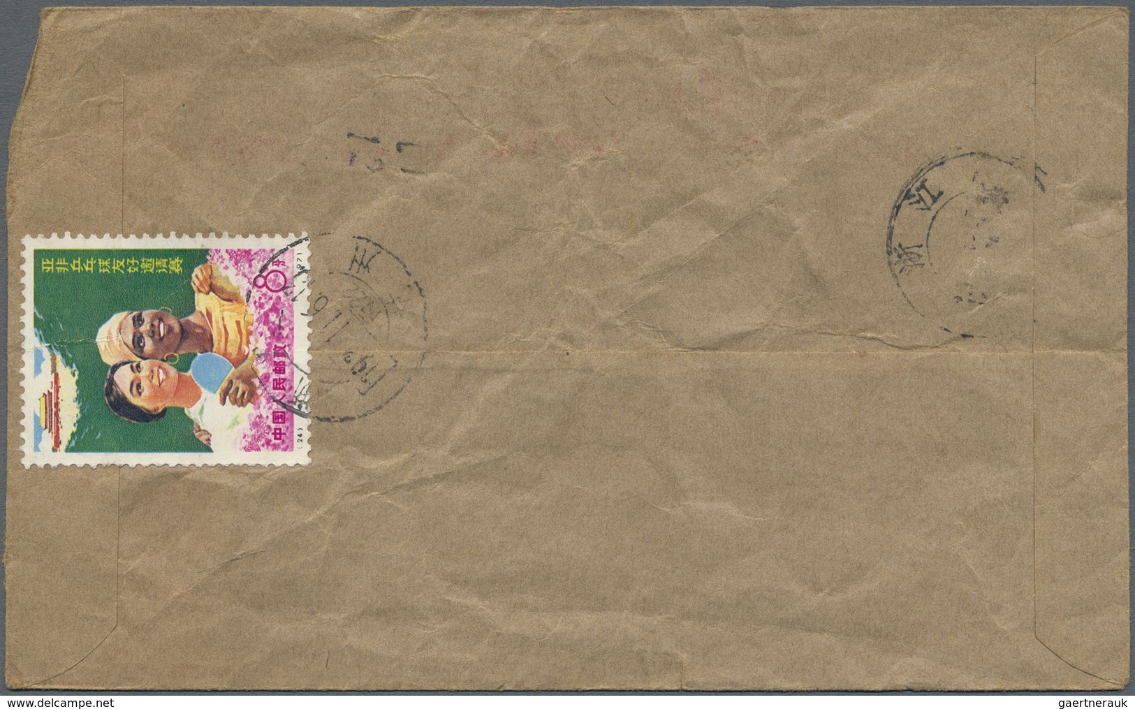 Br China - Volksrepublik: 1967/70, single franks on inland covers (9), also N7 pair and theses (I) 8 F.