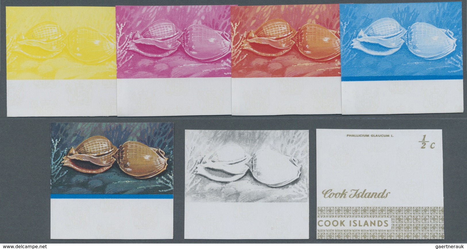 ** Cook-Inseln: 1966 - 1990, Riesige Sammlung Von PHASENDRUCKEN Der Ausgaben Der Cook Inseln Aus Mi. 12 - Cook