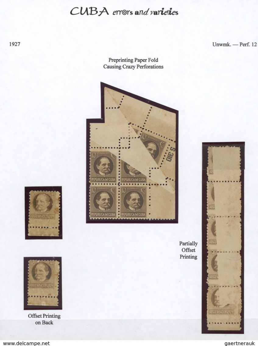 O/*/(*)/**/Br Cuba: 1855/1940 (ca.), Used And Mint Collection In A Stockbook From Spanish Colony, Also Some Covers - Other & Unclassified