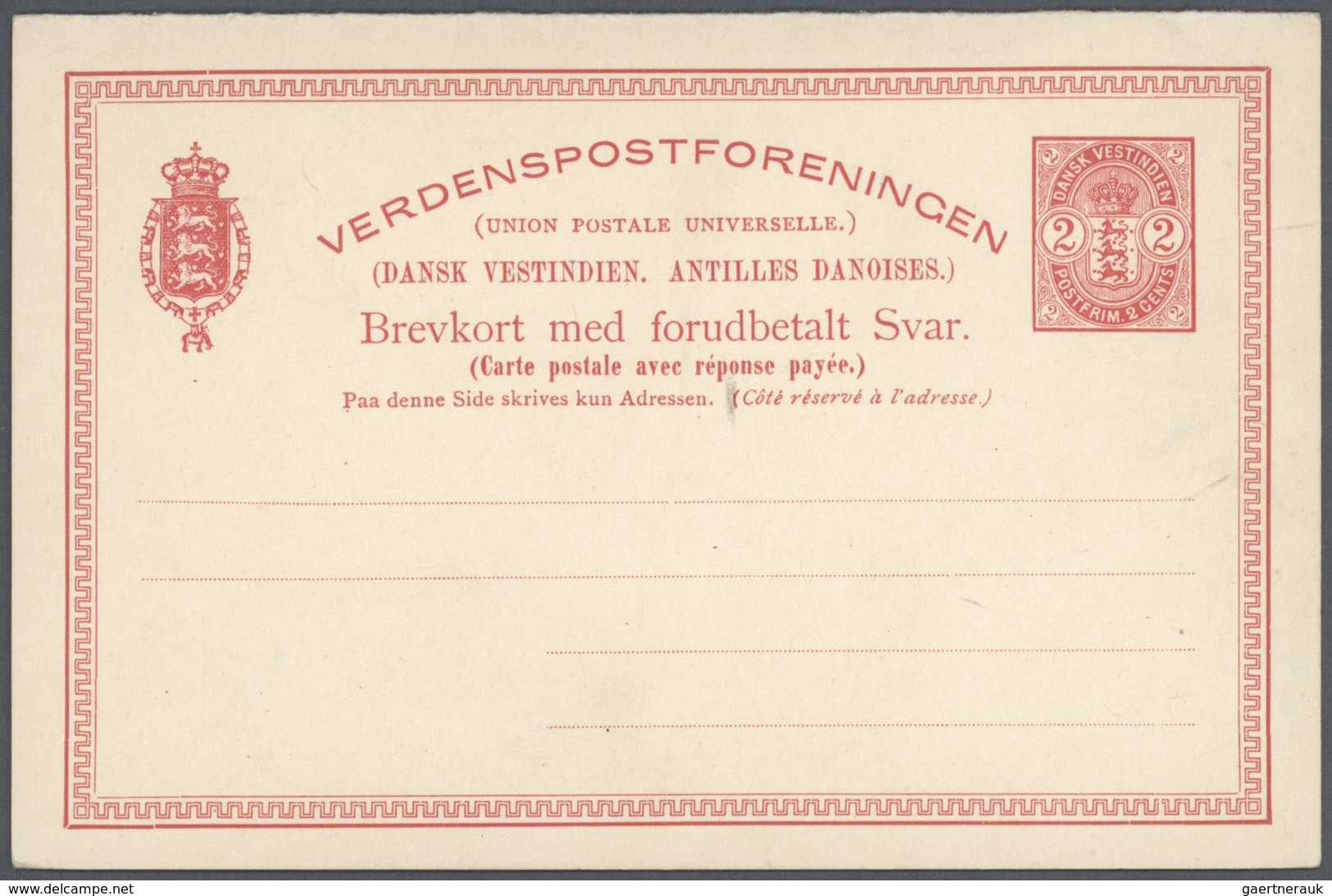 GA Dänisch-Westindien: 1875/1910 (ca.), Collection Of 38 Different Unused Stationeries, Comprising 32 C - Danemark (Antilles)