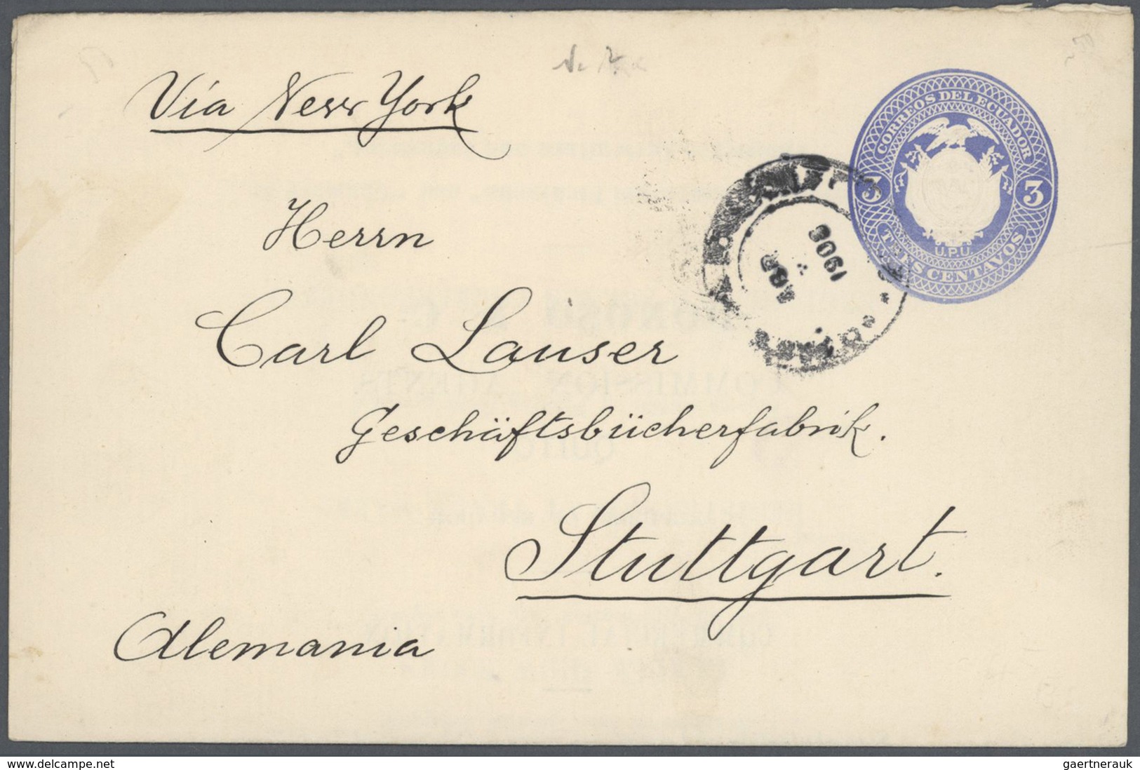 GA Ecuador - Ganzsachen: 1890/1936, Lot Of 30 Used Stationeries, Comprising Cards And Envelopes, Some P - Equateur