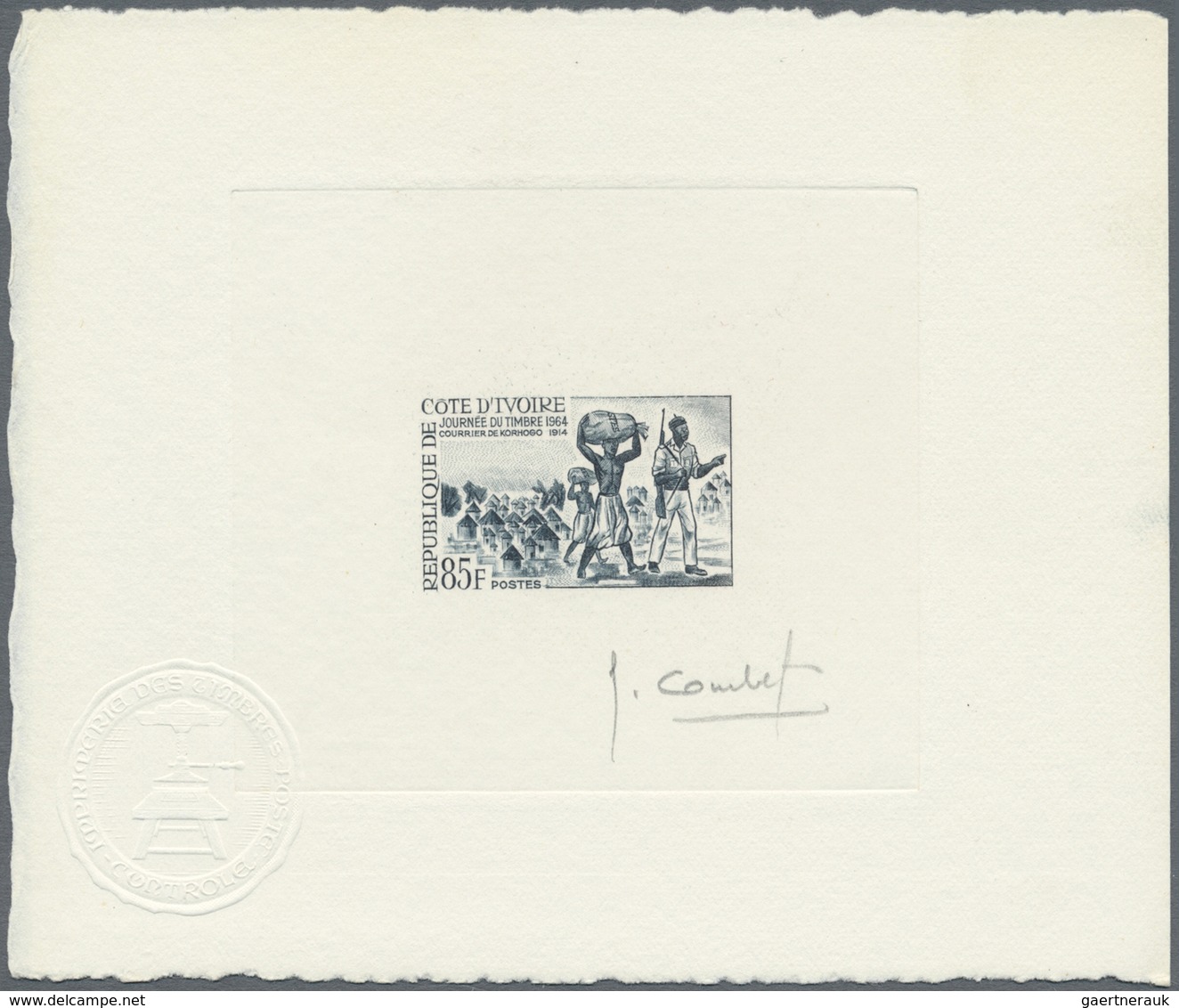 Elfenbeinküste: 1964/1976 (approx). Collection Of 10 Different Epreuves D'artiste Signée Showing Var - Lettres & Documents