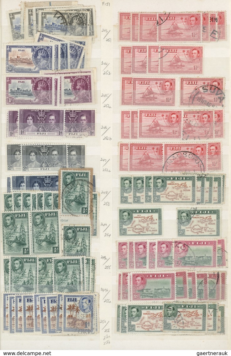 O/*/** Fiji-Inseln: 1878/1970 (ca.), mint and used accumulation on stockpages, from a goodsection VR issues