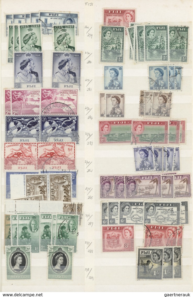 O/*/** Fiji-Inseln: 1878/1970 (ca.), mint and used accumulation on stockpages, from a goodsection VR issues