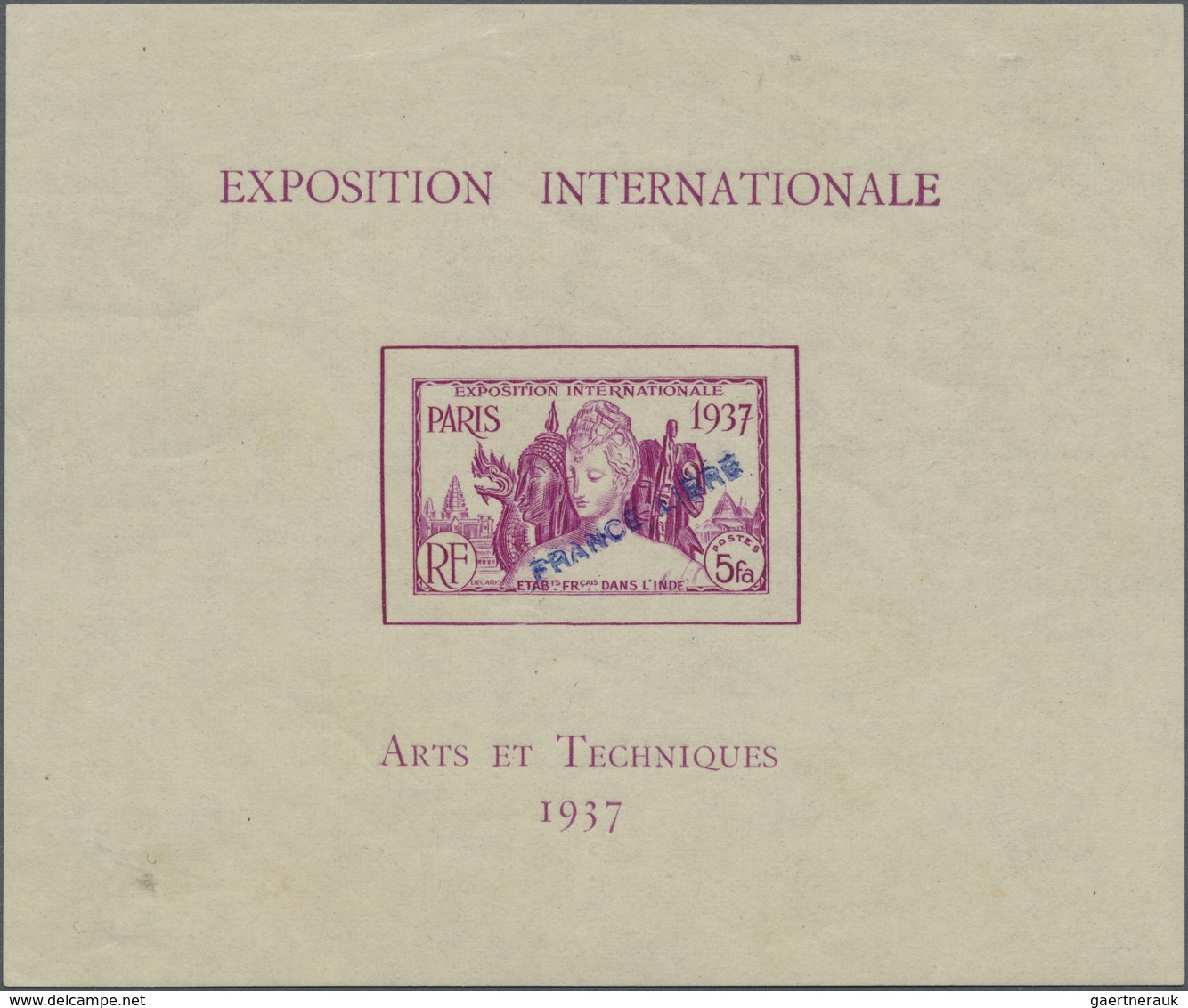 */**/O Französisch-Indien: 1893/1950, Mainly Mint Collection In A Stockbook, Well Collected Throughout From - Lettres & Documents