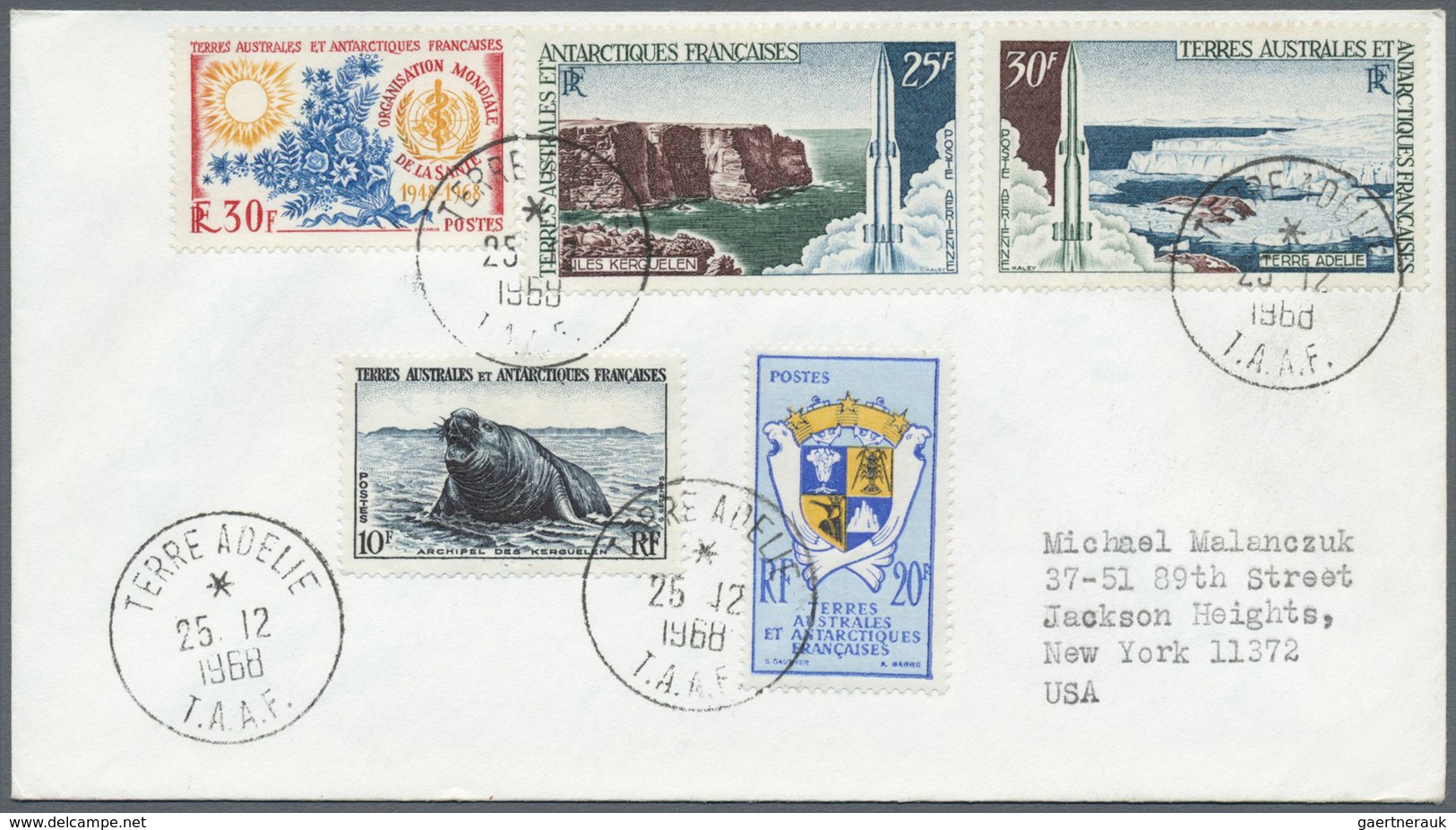 Br/ Französische Gebiete in der Antarktis: 1958/1995, accumulation of apprx. 158 covers/f.d.c. with attr