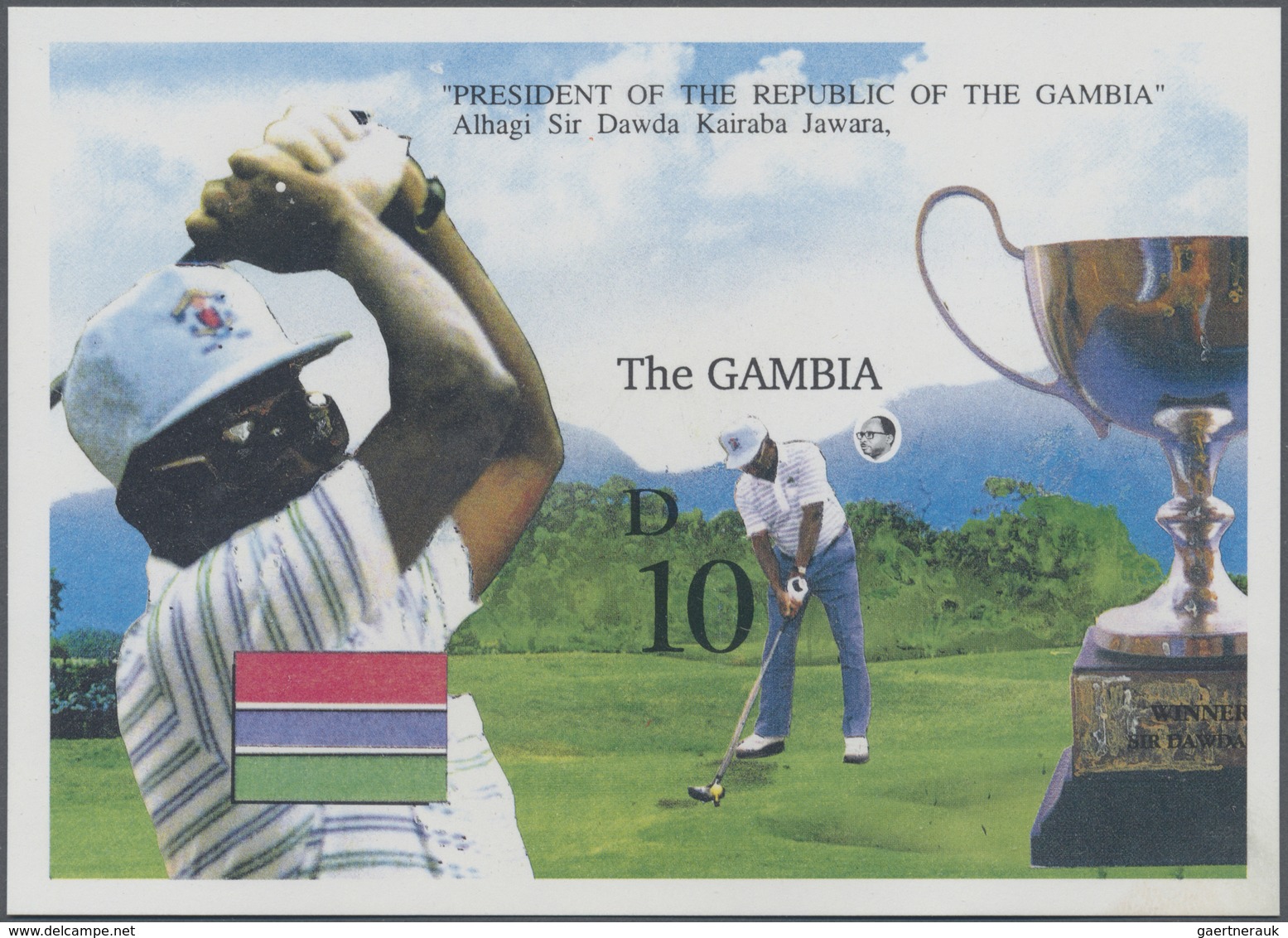 ** Gambia: 1979/2002 (ca.), Accumulation In Folder With Stamps And Mostly Sheetlets/miniature Sheets In - Gambie (1965-...)