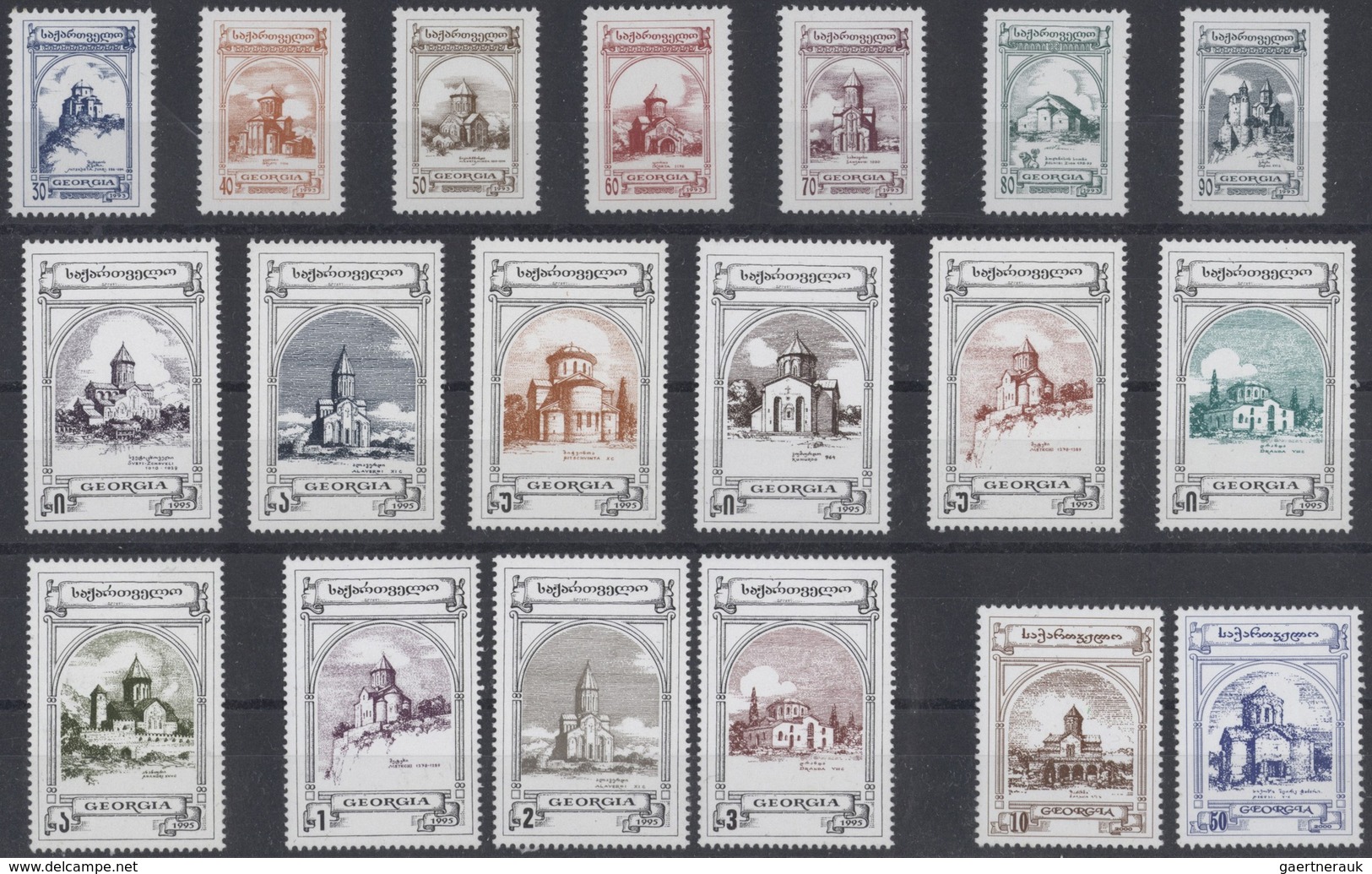 Br/GA/O Georgien: 1916-26: Postal history and stamp collection of 20 covers and about 80 stamps, with remark