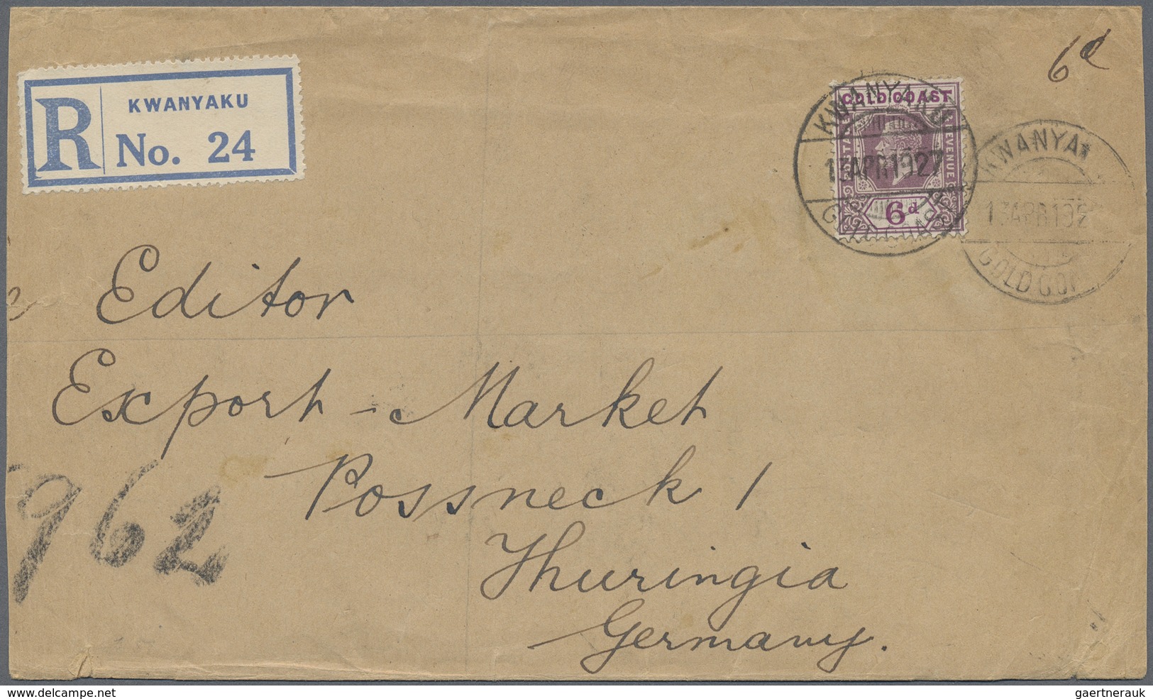 Br Goldküste: 1894/1952: 36 Interesting Envelopes, Picture Postcards And Postal Stationeries Including - Côte D'Or (...-1957)