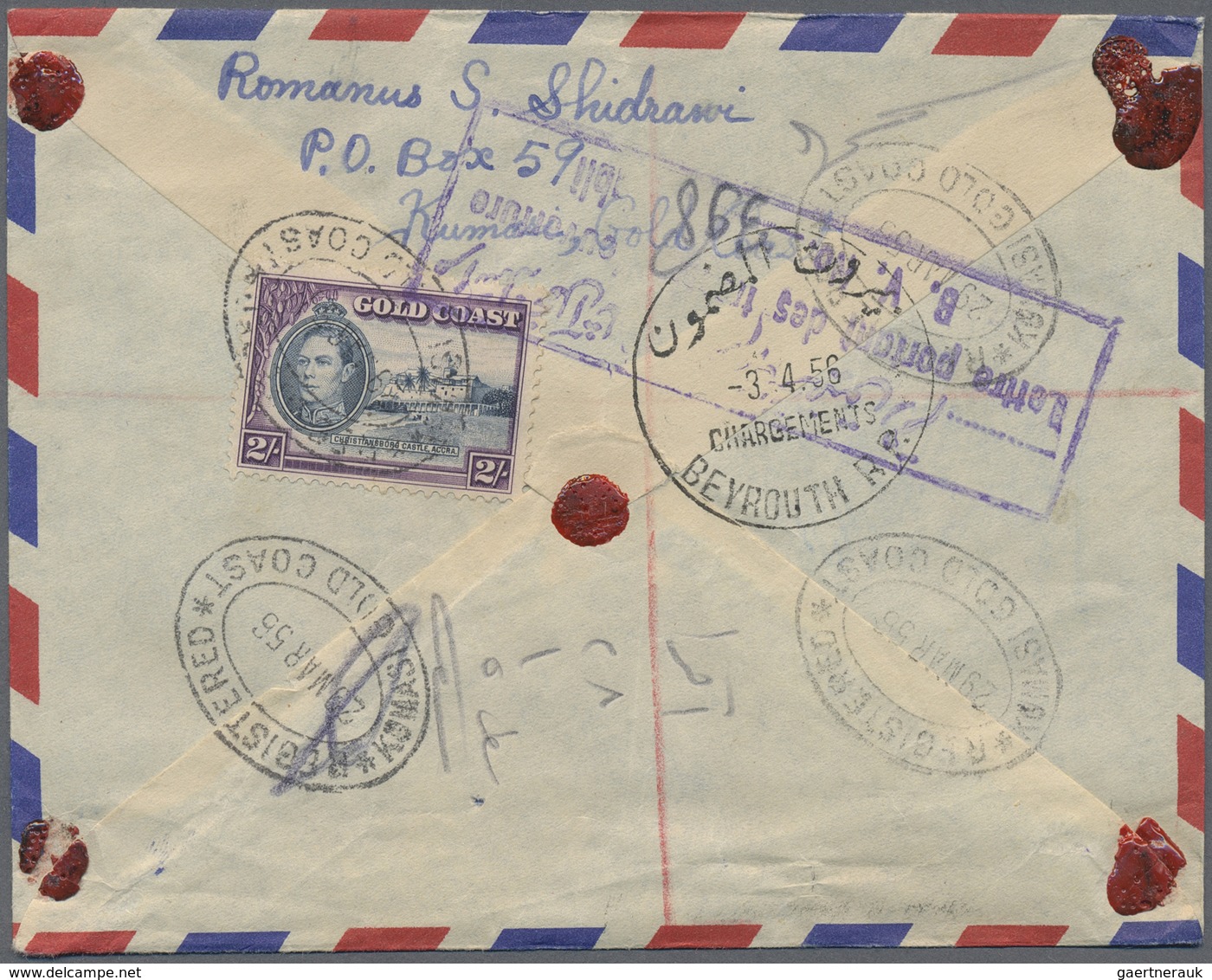 Br Goldküste: 1894/1952: 36 interesting envelopes, picture postcards and postal stationeries including