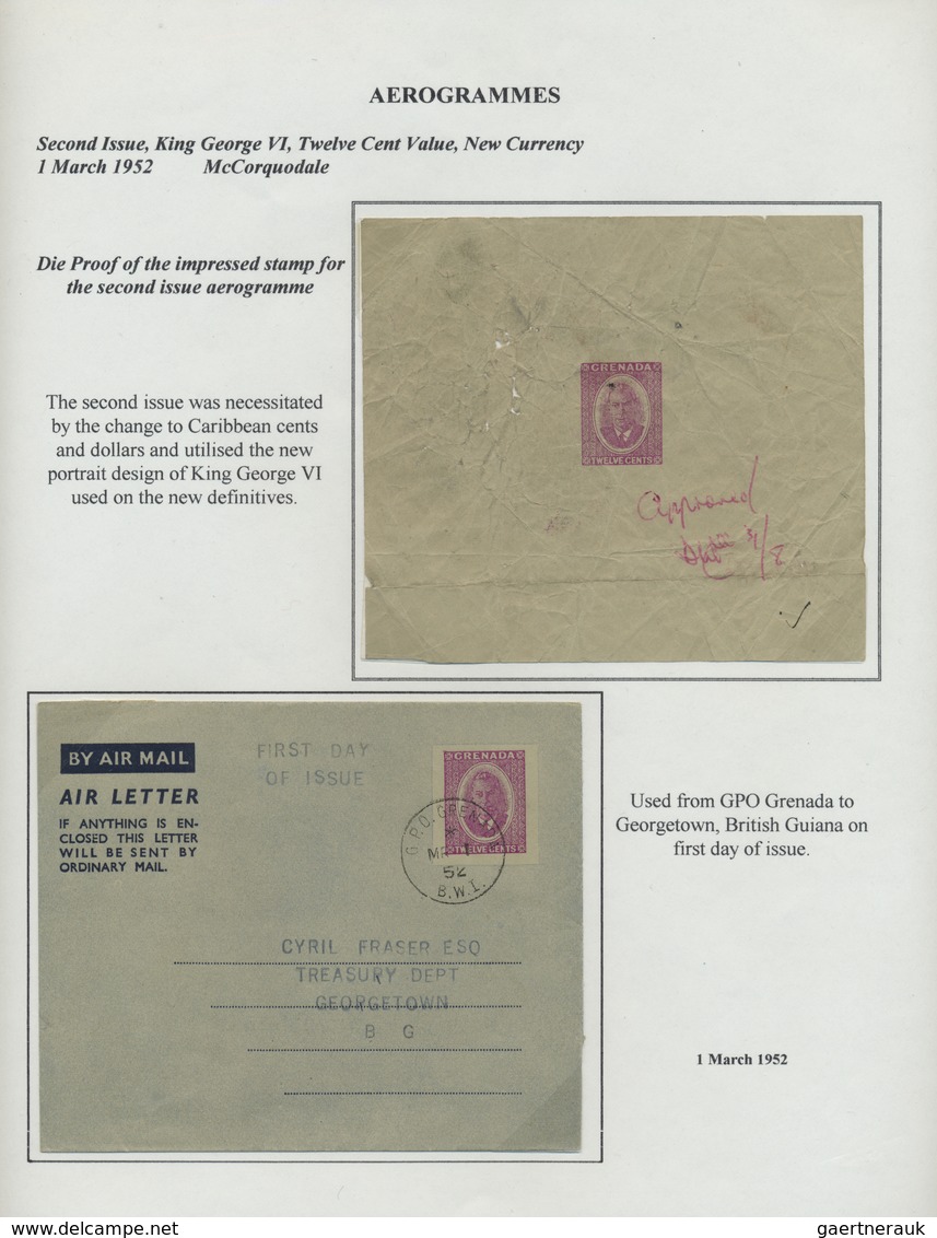 GA Grenada: 1949/1967. Nice Collection Of 24 AIRLETTERS KGVI And QEII. Used And/or Unused. Great Variet - Grenade (...-1974)