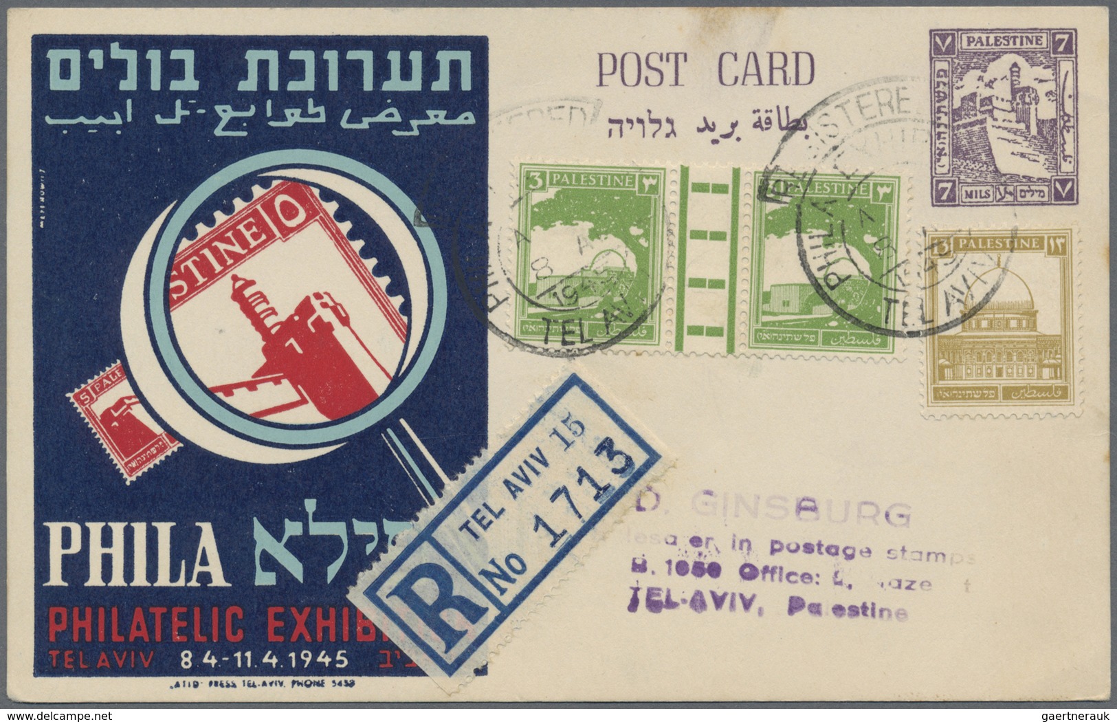 Br/GA Holyland: 1897/1950 (ca.), Holyland/Palestine/Israel, Collection Of 25 Covers/cards, Comprising Diff - Palestine