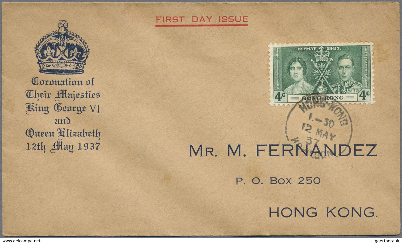 Br/ Hongkong: 1907/65 (ca.), covers/used ppc (97, often used to Singapore or Bangkok), FDC 1937/73 (9),