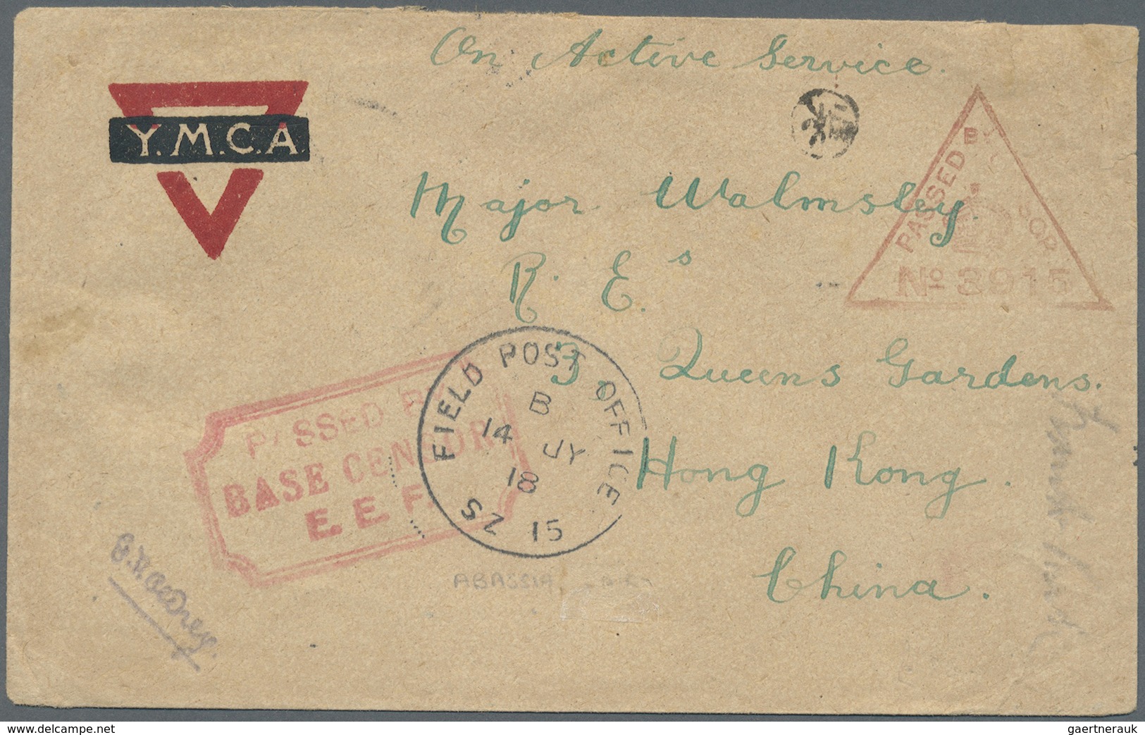 Br/GA Hongkong - Besonderheiten: 1858/1948: Incoming Mail, Covers/stationery/ppc (12) Inc. 1858 Soldiers L - Autres & Non Classés