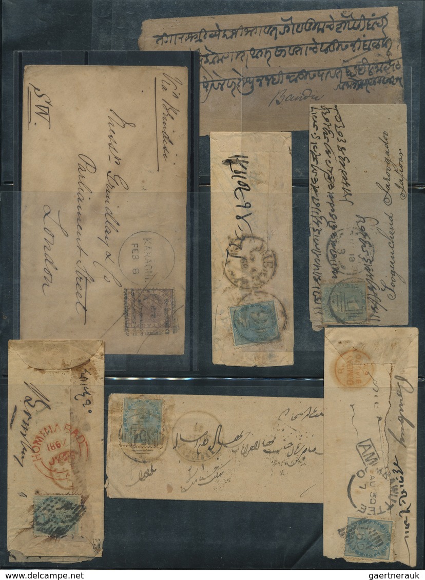 Br Indien: 1829 - 1874, East India Company: a wonderful lot of one incoming prephilatelic letter and 23