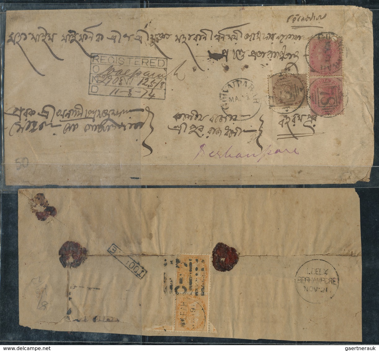 Br Indien: 1829 - 1874, East India Company: a wonderful lot of one incoming prephilatelic letter and 23