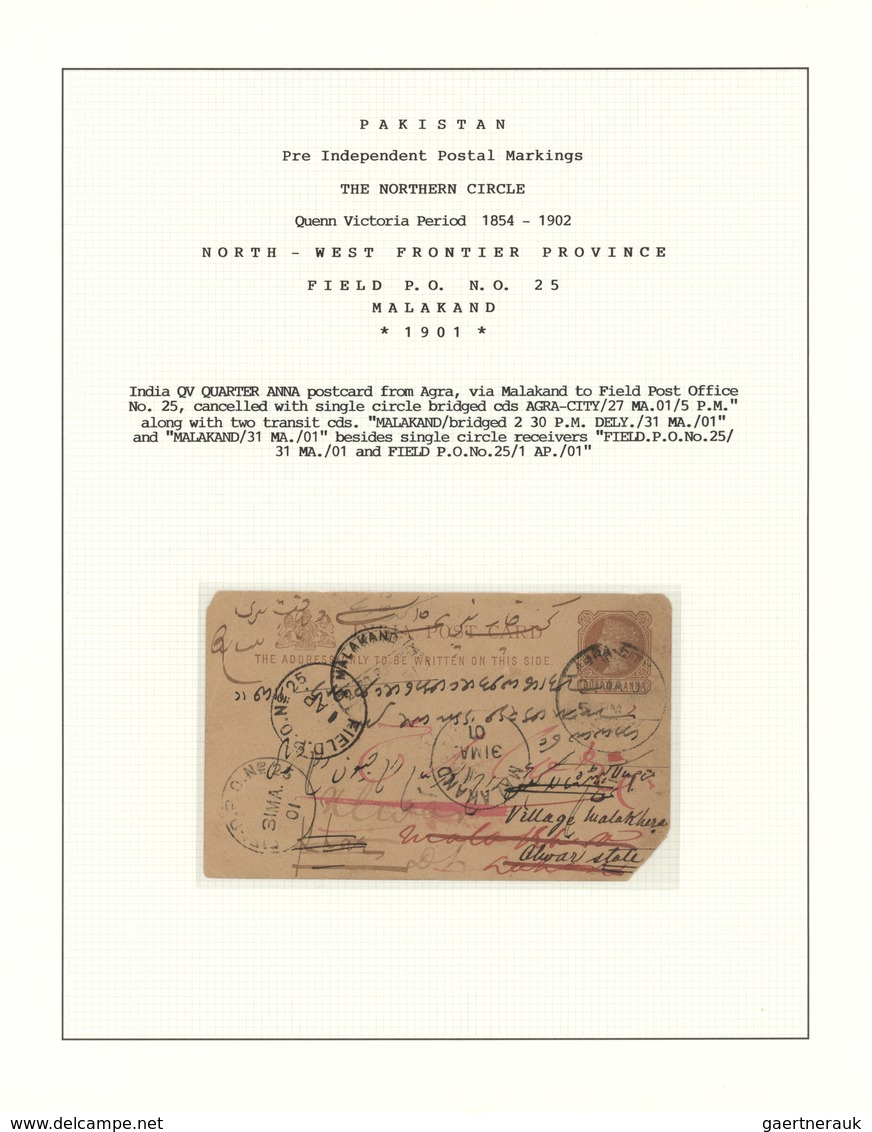 GA/Br/O Indien: 1854-1902, SIND and NORTHERN CIRCLE: Postal history collection of near to 130 Queen Victoria