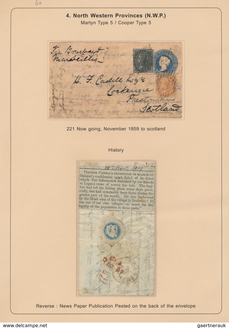 Br/GA/Brfst/O Indien: 1854-1880's (ca.) - "EARLY INDIAN CANCELLATIONS": Specialized Collection Of About 1000 Cover - Autres & Non Classés