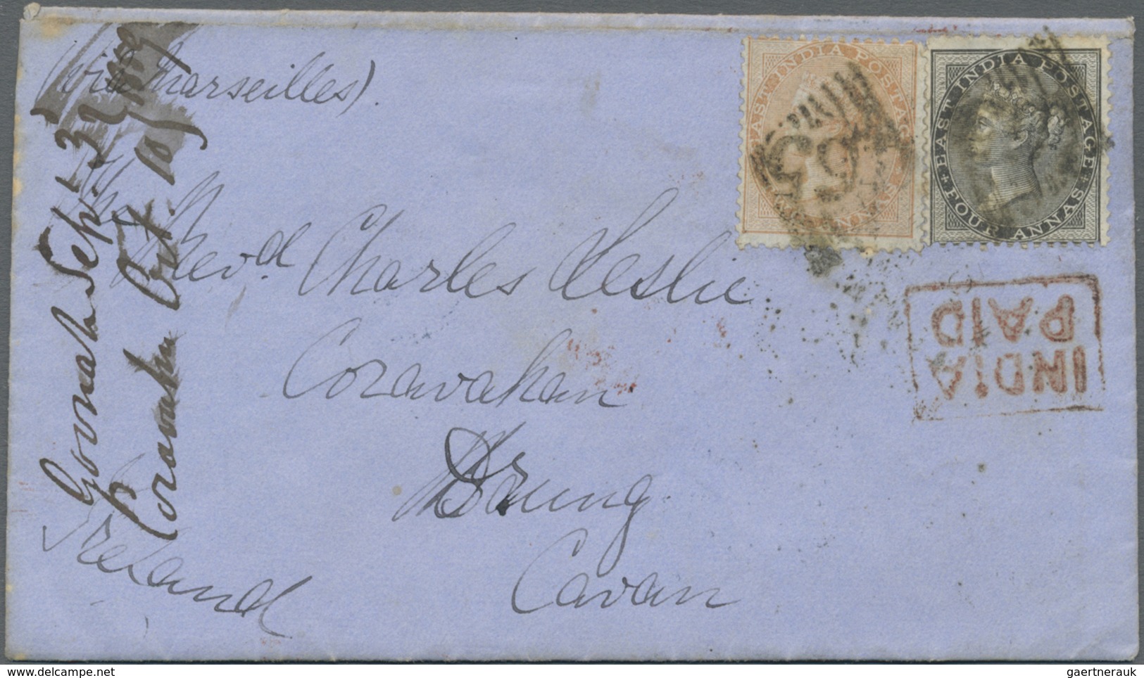 Br Indien: 1859/1960: Very Fine Lot Of 57 Envelopes, Picture Postcards And Postal Stationeries Includin - Autres & Non Classés
