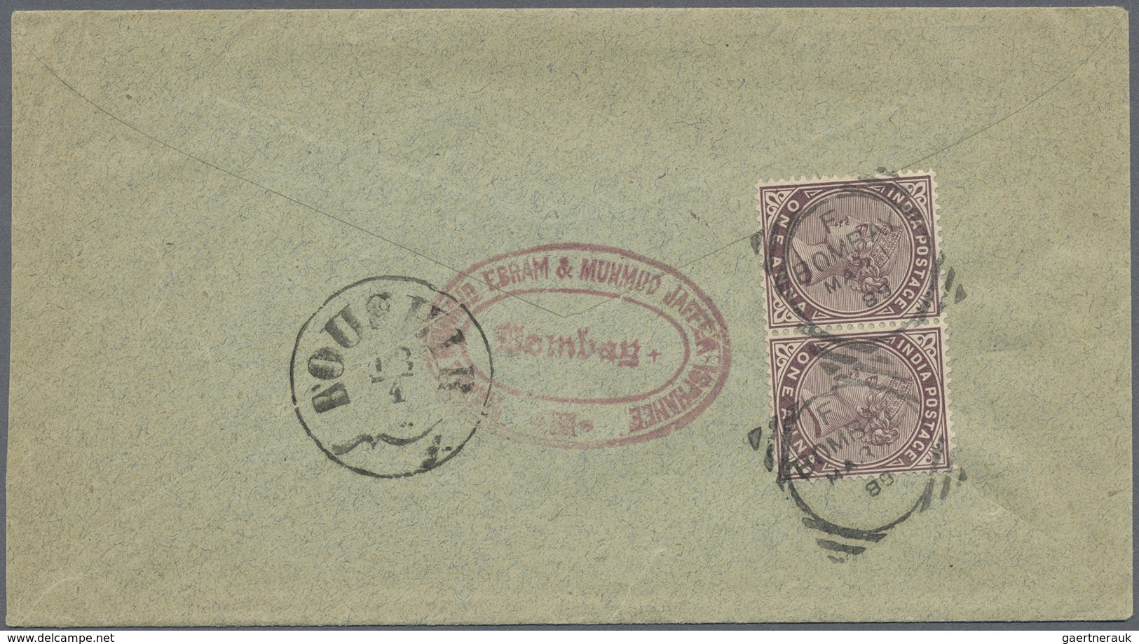 Br/O Indien: 1860's-1880's ca.: About 200 covers, inland mail mostly but few covers to destinations like